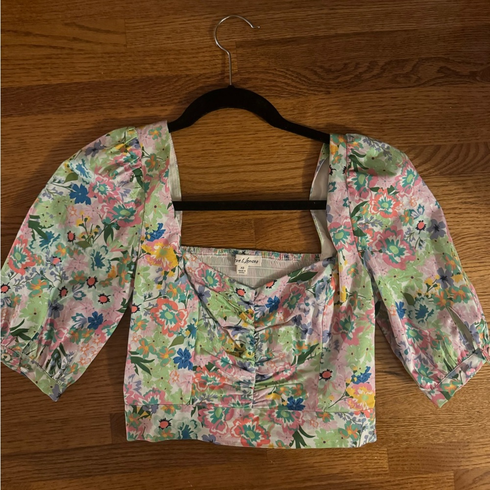 For Love and Lemons Floral Top
